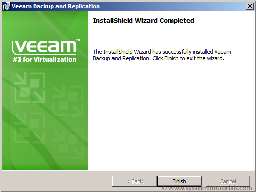 Installing Veeam Backup and Replication v5